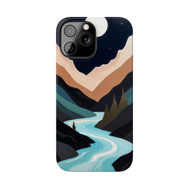 Mountain Vista | Ultra-Slim Glossy iPhone Case with Wireless Charging