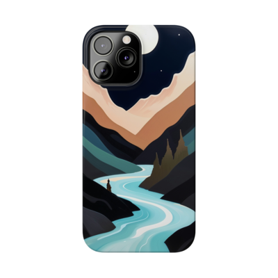 Mountain Vista | Ultra-Slim Glossy iPhone Case with Wireless Charging