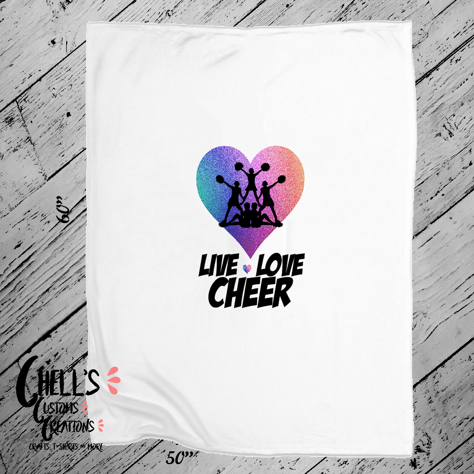 Live Love Cheer Blanket