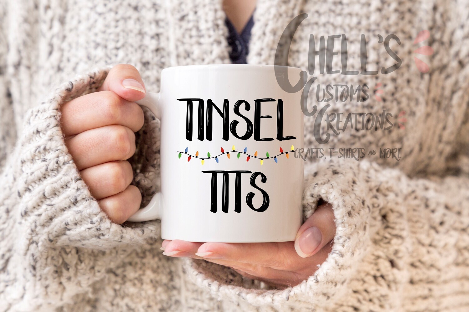 Tinsel Tits Mug