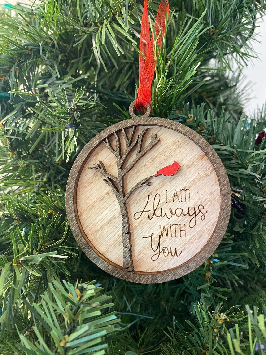 3D Wooden I&#39;m Always With You Ornament