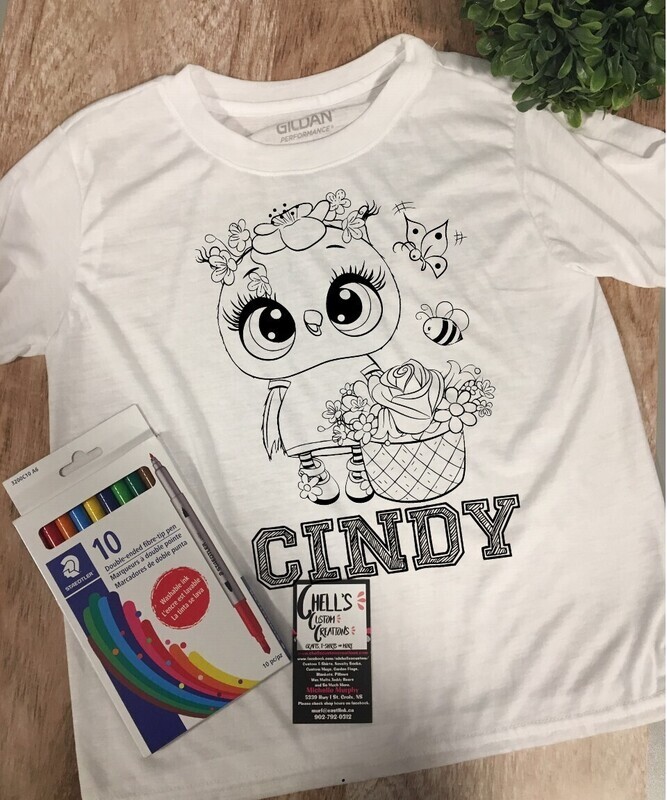 Color And Wash T-Shirt Bird