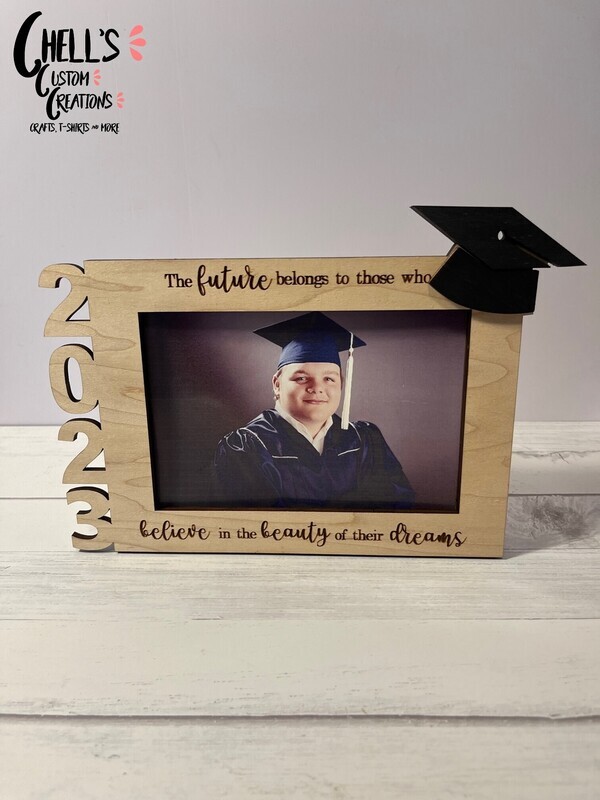 The Future Wooden Grad Frame with tassel holder