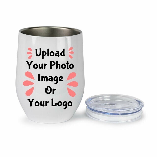 Customized Stainless Steel Sublimation Wine Tumbler - 12Oz.