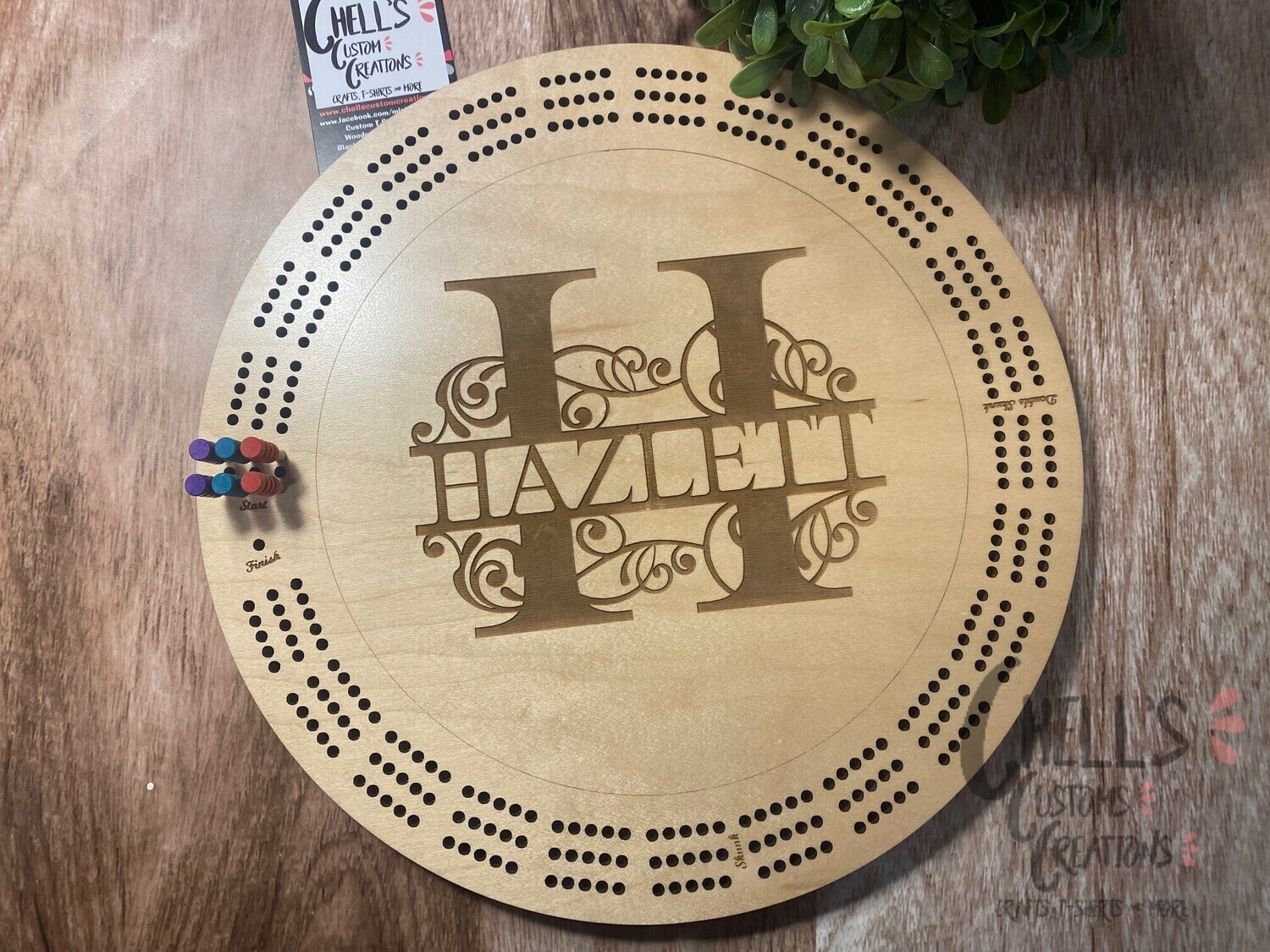Custom Wooden Round Crib Boards