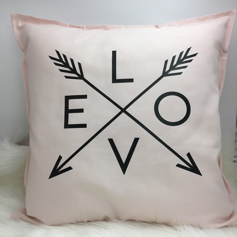 Love With Arrows Throw Pillow