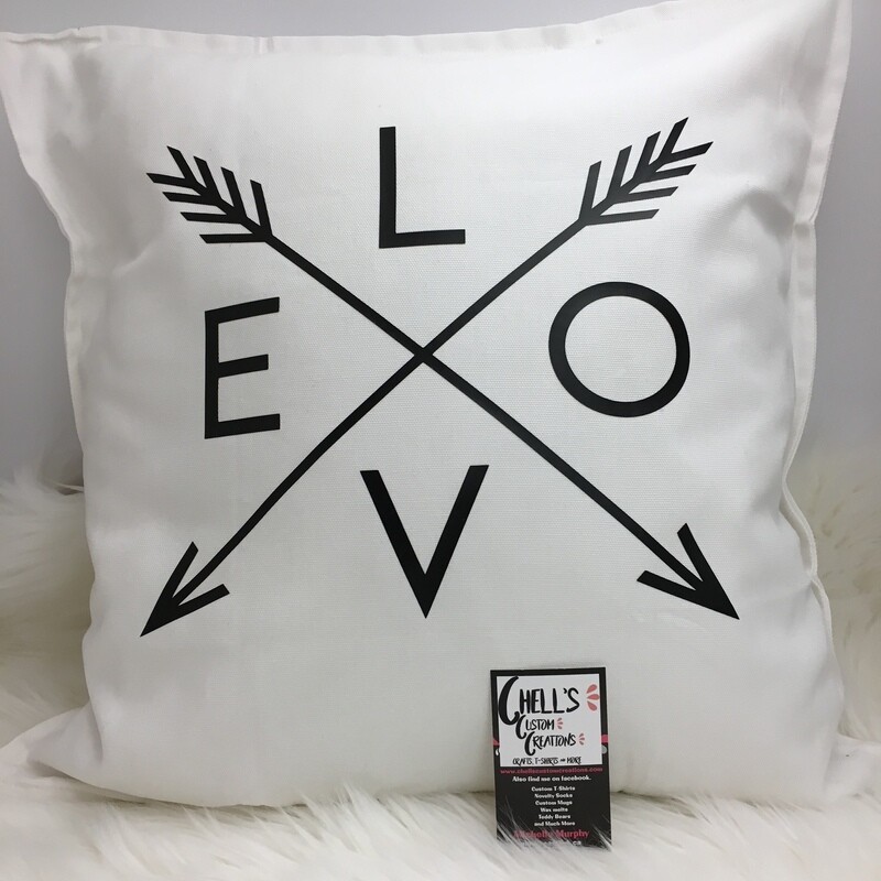 Love With Arrows Throw Pillow