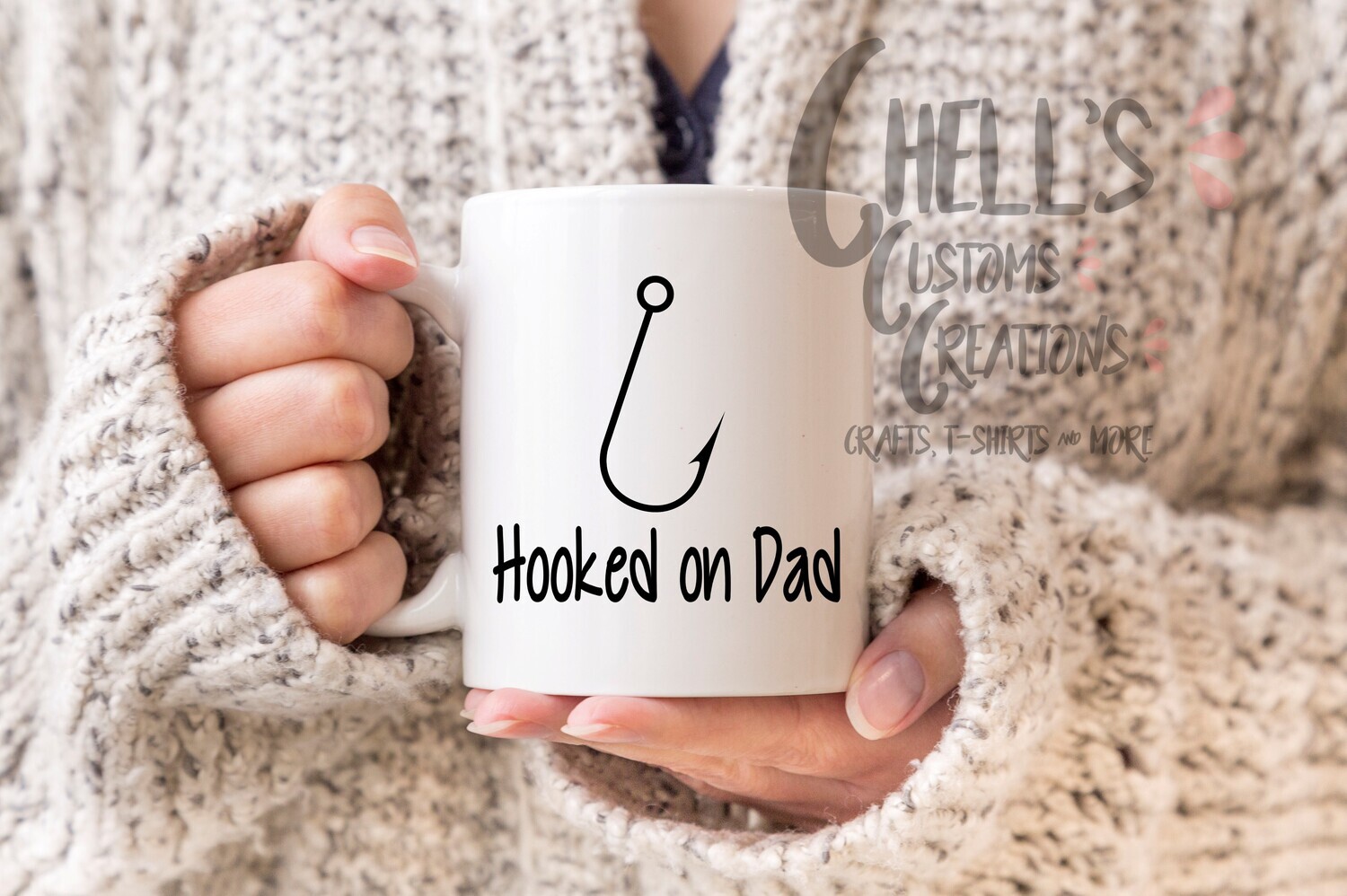 Hooked On Dad Mug