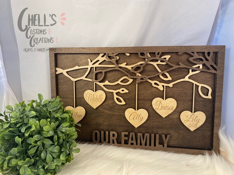 Large Hanging Heart Sign