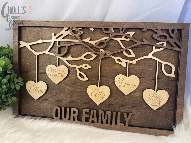 Large Hanging Heart Sign