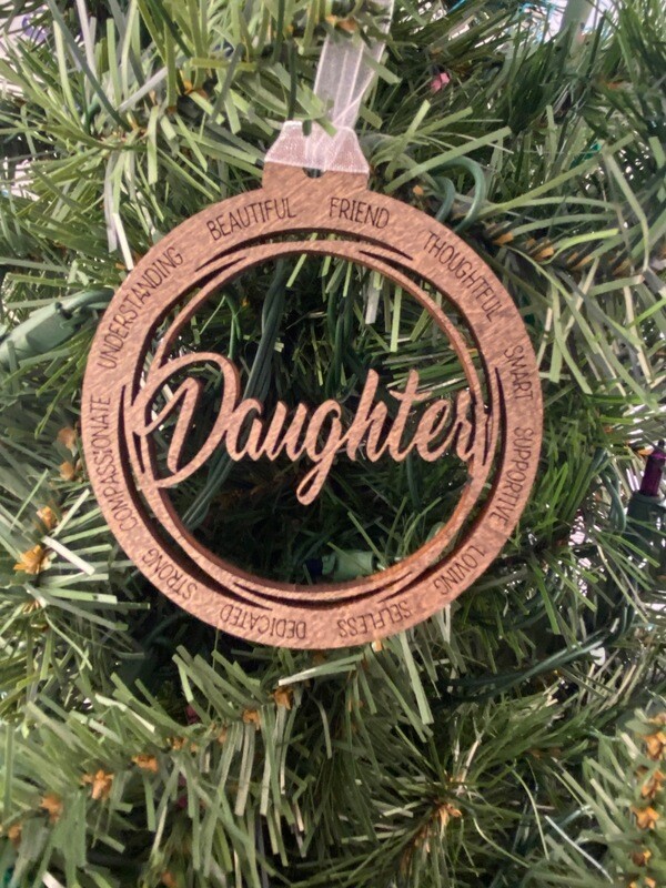 Wooden Daughter Ornament