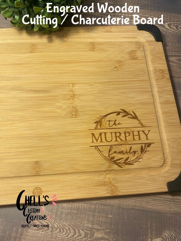 Engraved Wooden Cutting/ Charcuterie Board