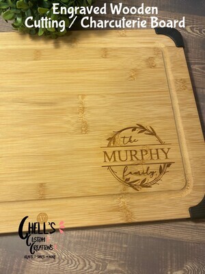 Engraved Wooden Cutting/ Charcuterie Board