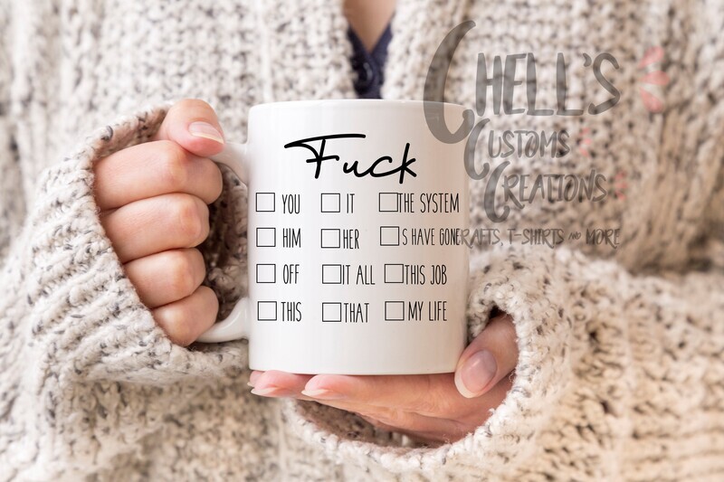 Fuck Check Off Mug
