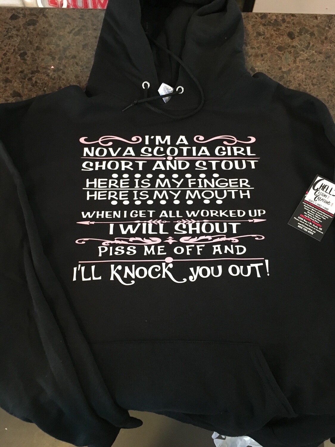I&#39;m A Nova Scotia Girl Hoodie