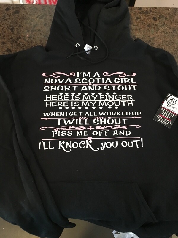 I&#39;m A Nova Scotia Girl Hoodie
