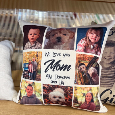 18x18 Custom Linen Throw Pillow
