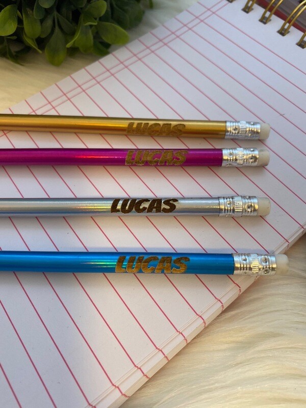 12 Pack Of Engraved Pencils