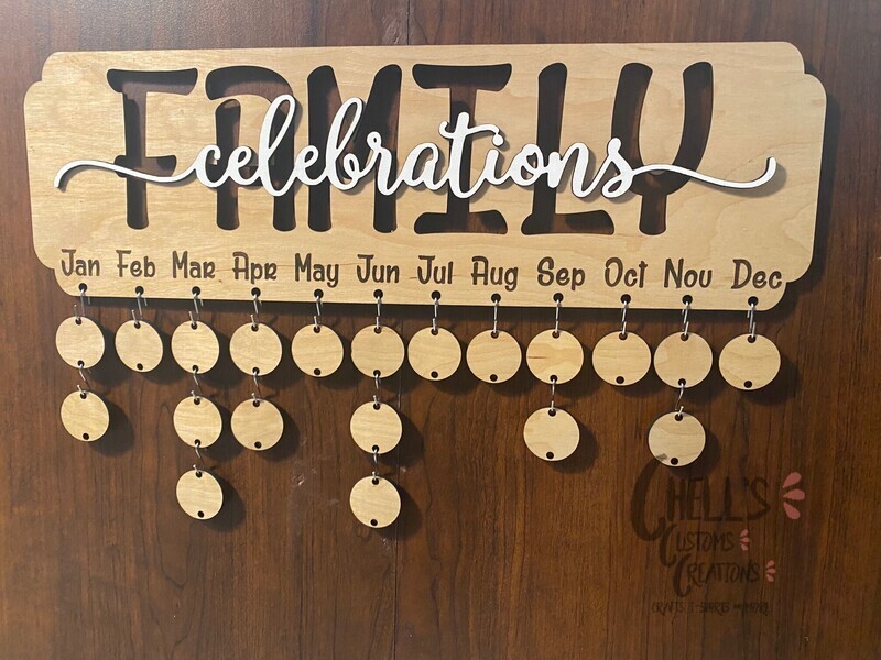 Wooden Celebrations Sign