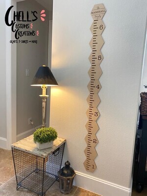 Engraved Wooden Growth Charts