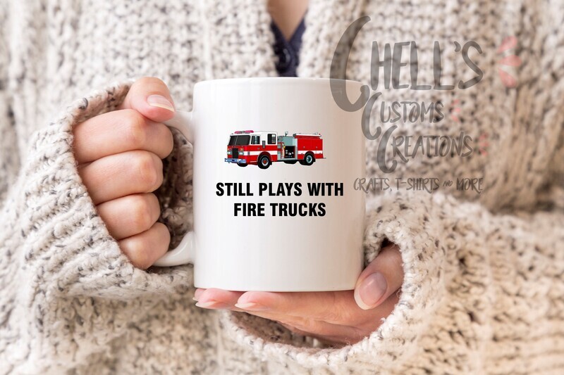 Still Pays With Fire Trucks Mug