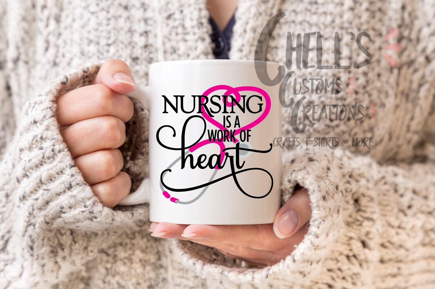 Nursing Is A Work Of Heart Mug