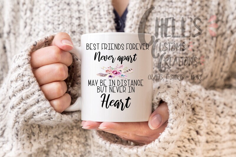 Best Friends Forever Never Apart Mug