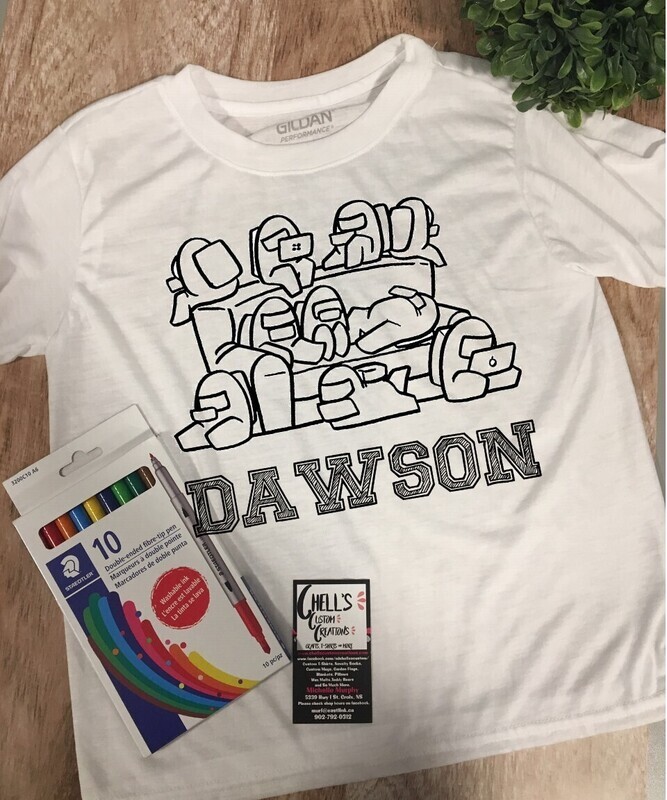 Color And Wash T-Shirt Among Us
