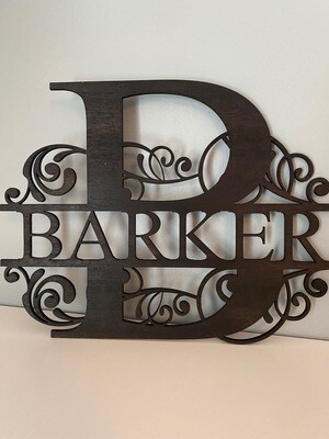 Name Monogram Sign