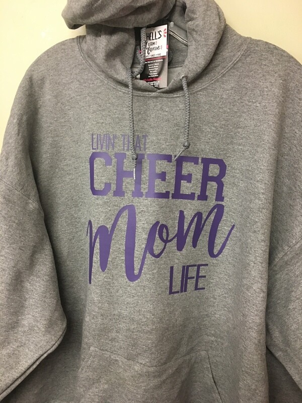 Living The Cheer Mom Life Hoodies