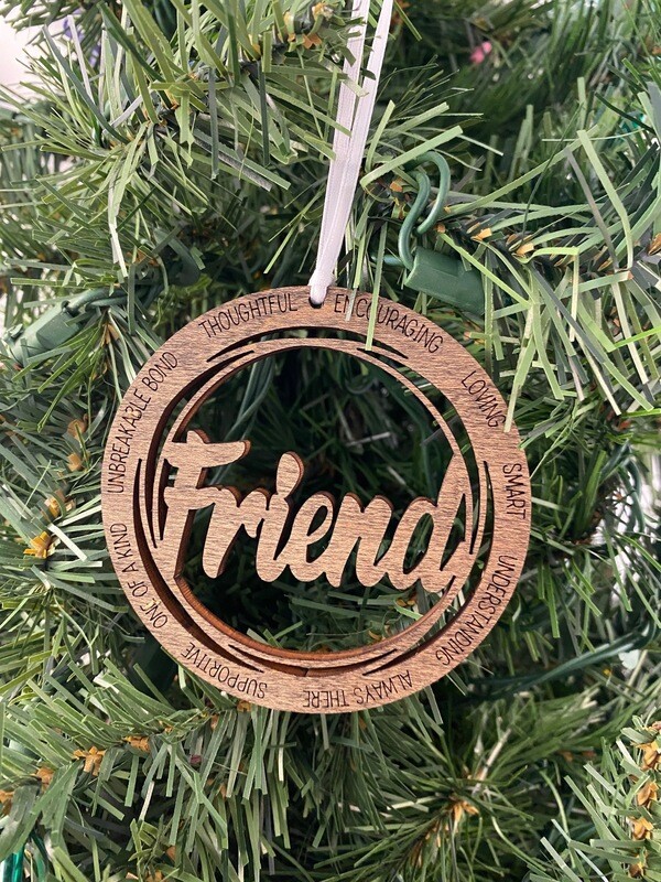 Wooden Friend Ornament