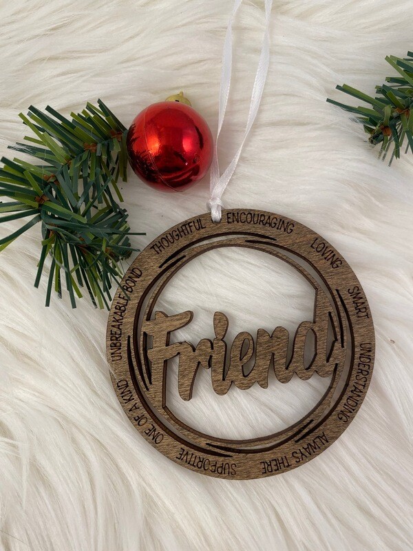 Wooden Friend Ornament