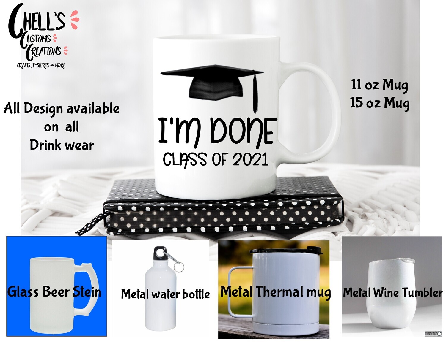 I&#39;m Done Grad  Mug