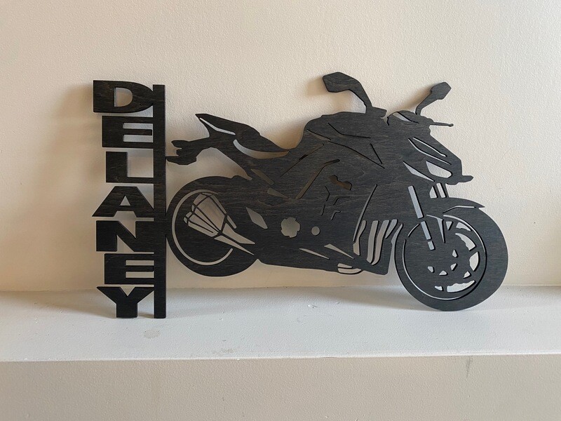 Motorbike Monogram Sign