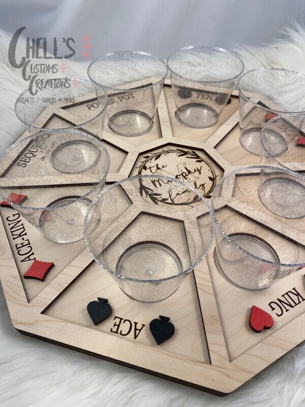3D Wooden Rummoli Board