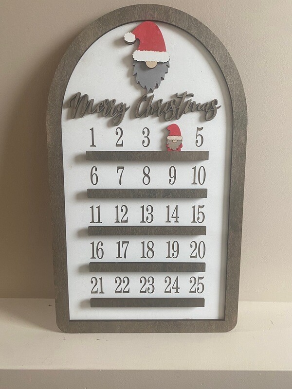 3D Wooden Gnome Countdown