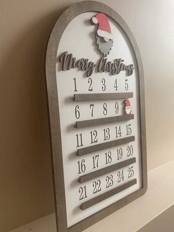3D Wooden Gnome Countdown