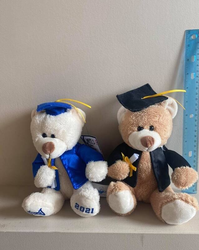 Small customized grad bears