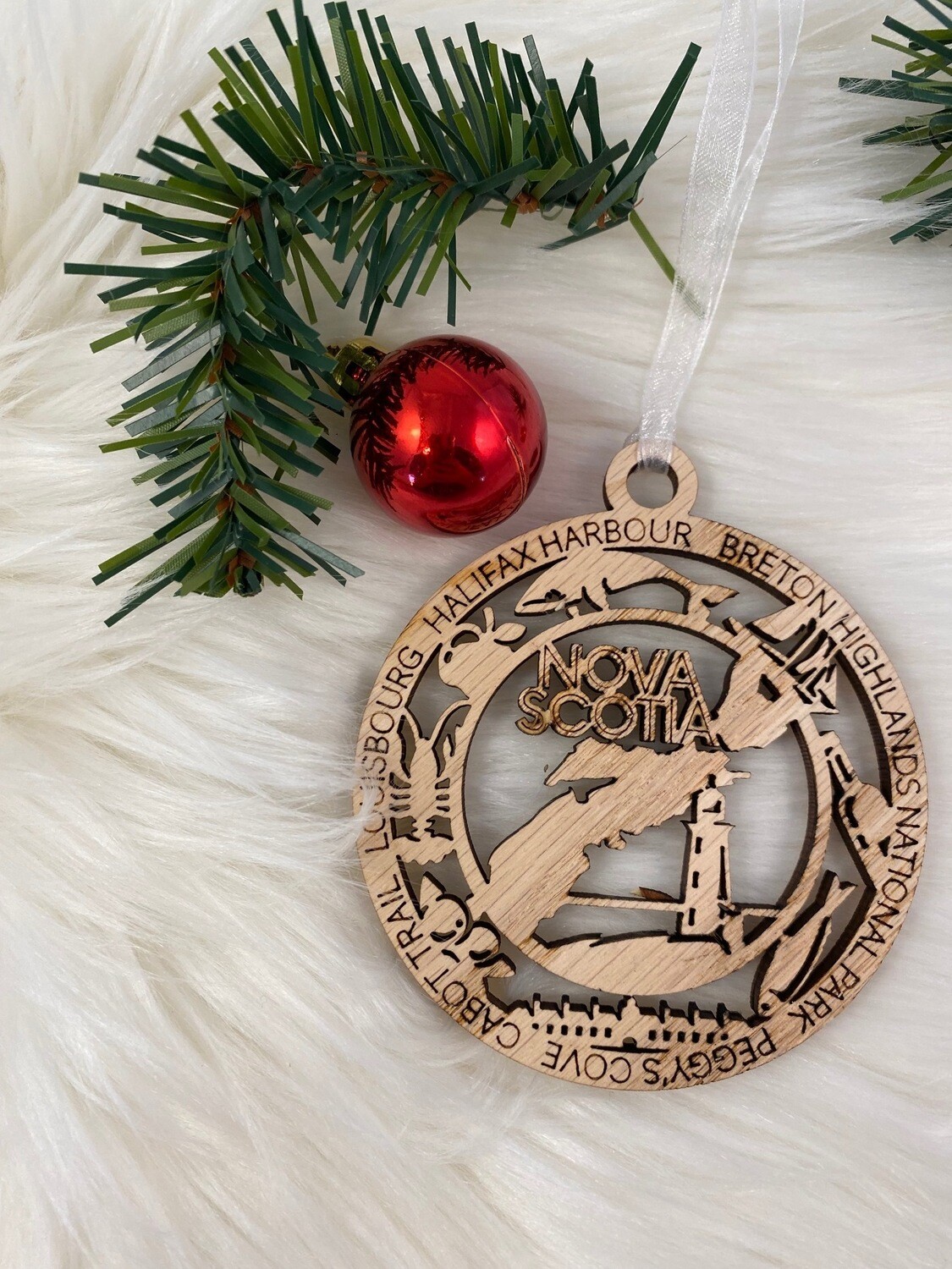 Wooden Nova Scotia Ornament