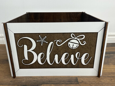 Believe Christmas Tree Box