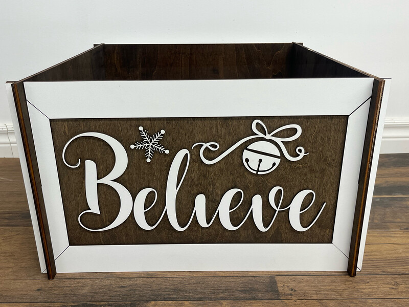 Believe Christmas Tree Box