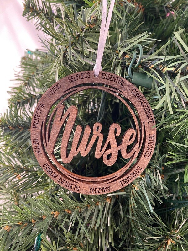 Wooden Nurse Ornament