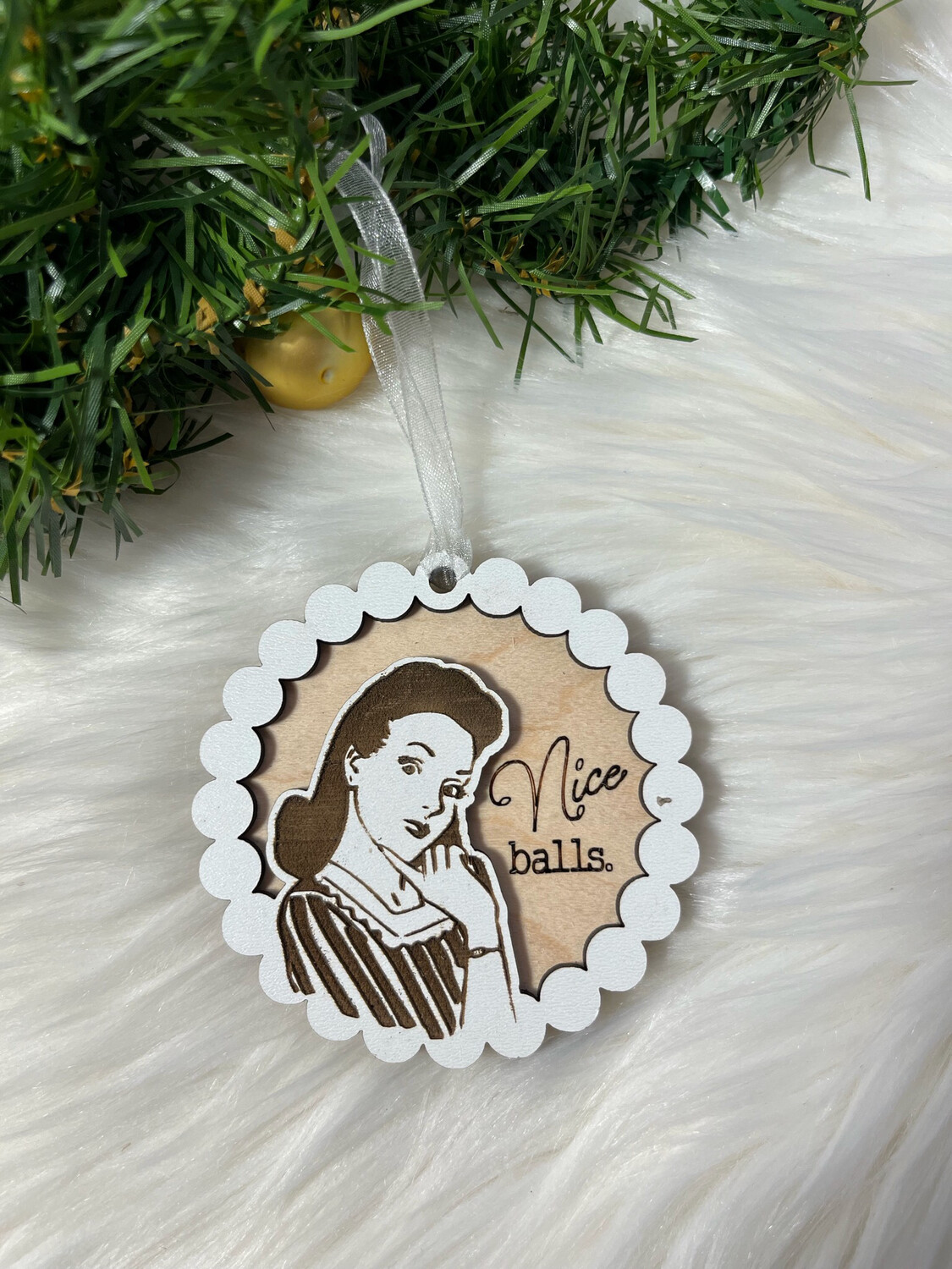 Retro Nice Balls 3D Wooden  Ornament