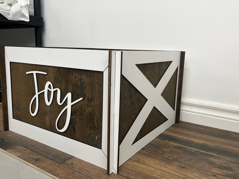 Joy Christmas Tree Box