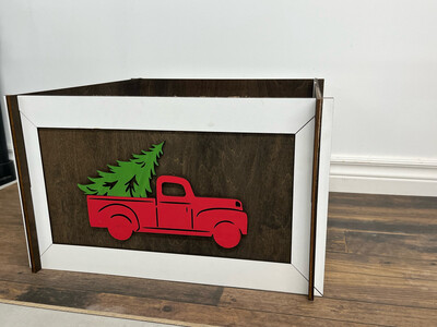 Red Truck Christmas Tree Box