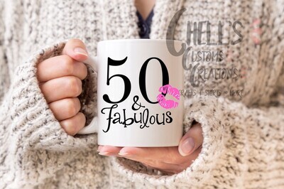 50 &amp; Fabulous Mug