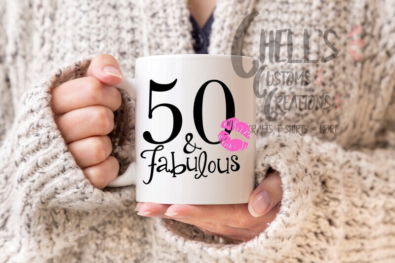 50 &amp; Fabulous Mug