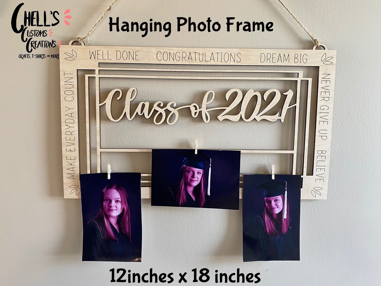 Hanging Grad Photo Frame