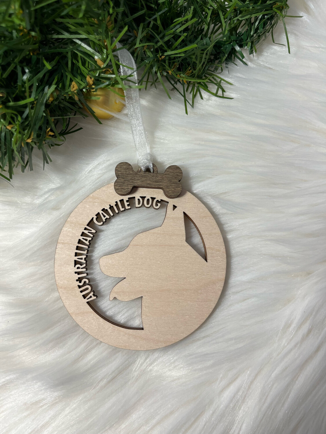 Australian Cattle Dog Wooden Ornament