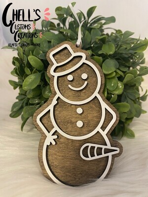 Naughty Gingerbread Happy Snowman